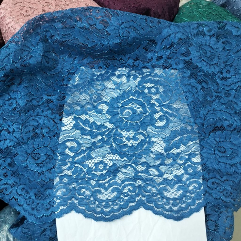 bahan kain brokat metalik premium brokat kebaya fatmawati meteran