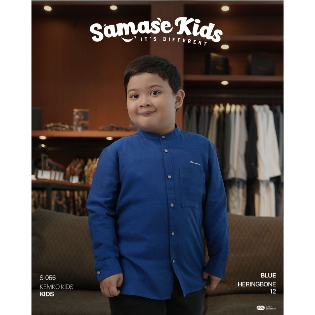 SAMASE Kemko Kids S056 Lengan Panjang Baju Muslim Anak-anak Laki-laki Terbaru 2026 Samase Official