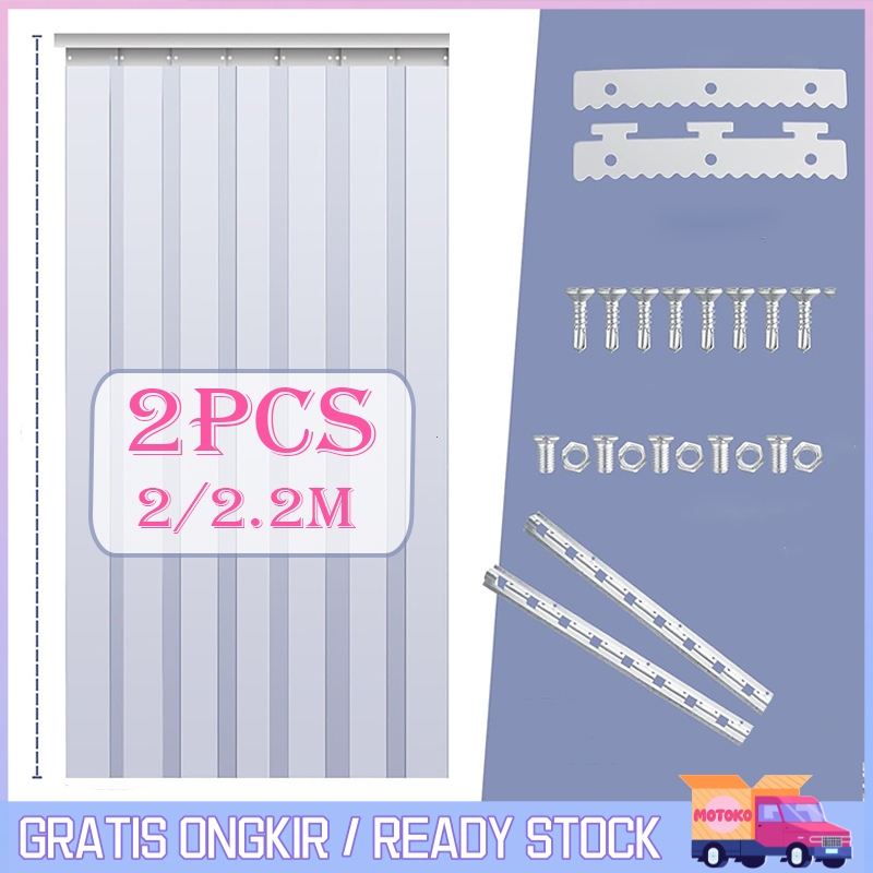 [Isi2]Tirai Pintu Pvc Transparan Plastik Berbentuk Strip Tirai Pvc Pintu Tirai Plastik Tebal Utk Kom