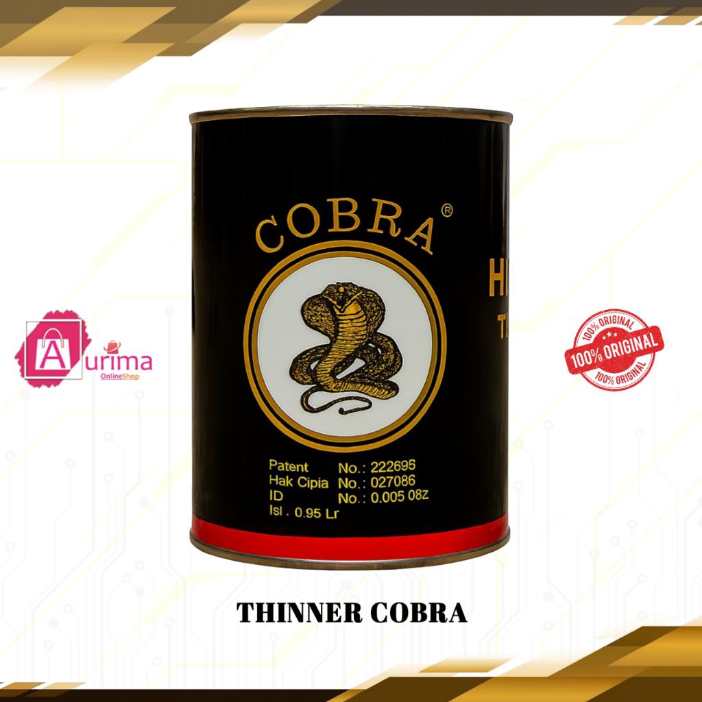 THINNER PENGENCER CAT MINYAK CAT DUCO THINNER COBRA 1 LITER