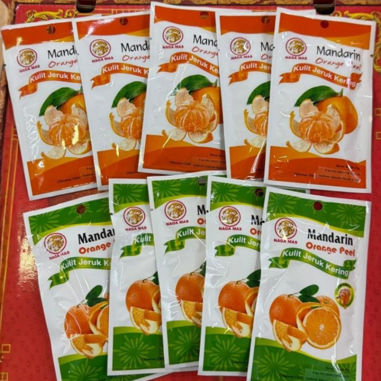 Manisan Mandarin Orange Peel/Orange Honey Peel 18 gram | Manisan Kulit Buah Jeruk Mandarin | Manisan