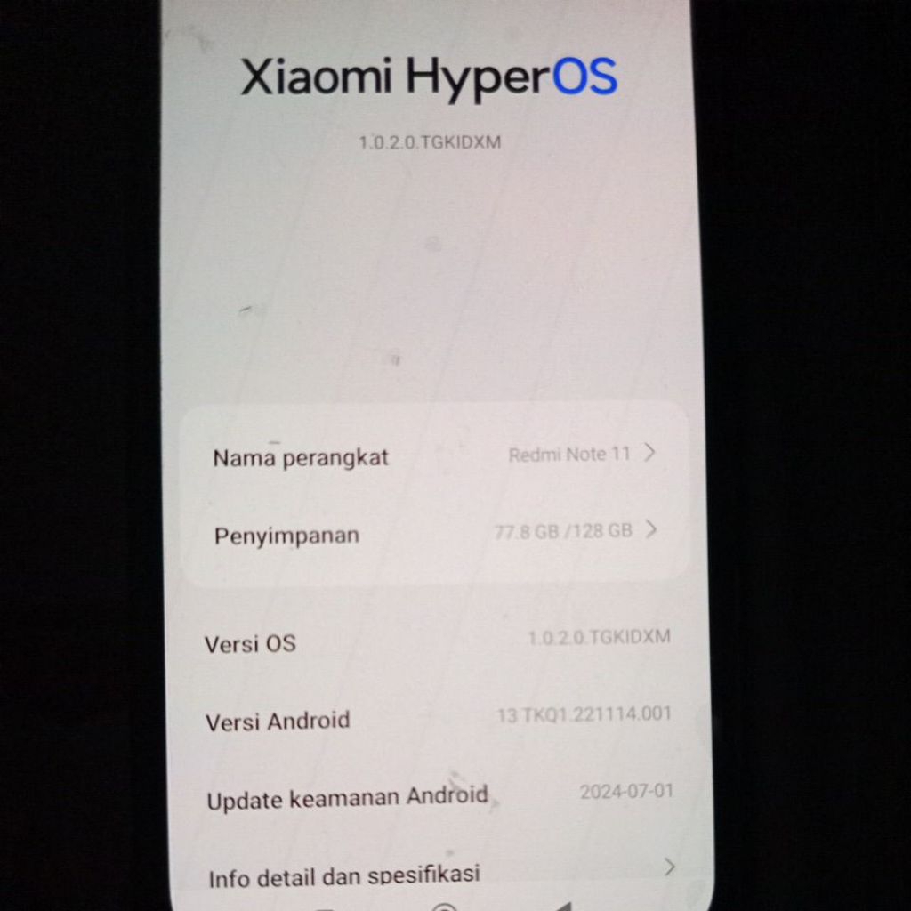 hp redmi note 11 second