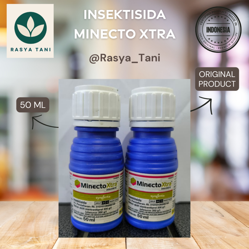 Insektisida Syngenta MINECTO XTRA 50 ml - Andal & kuat mengendalikan ulat pada tanaman cabe, tomat, 