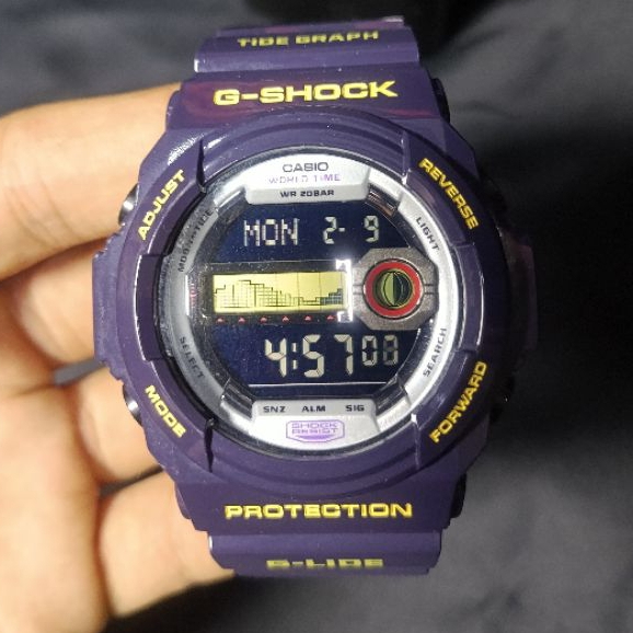 Jam Tangan G-Shock 3295 GLX-150B Purple Preloved LikeNew 100% ORIGINAL