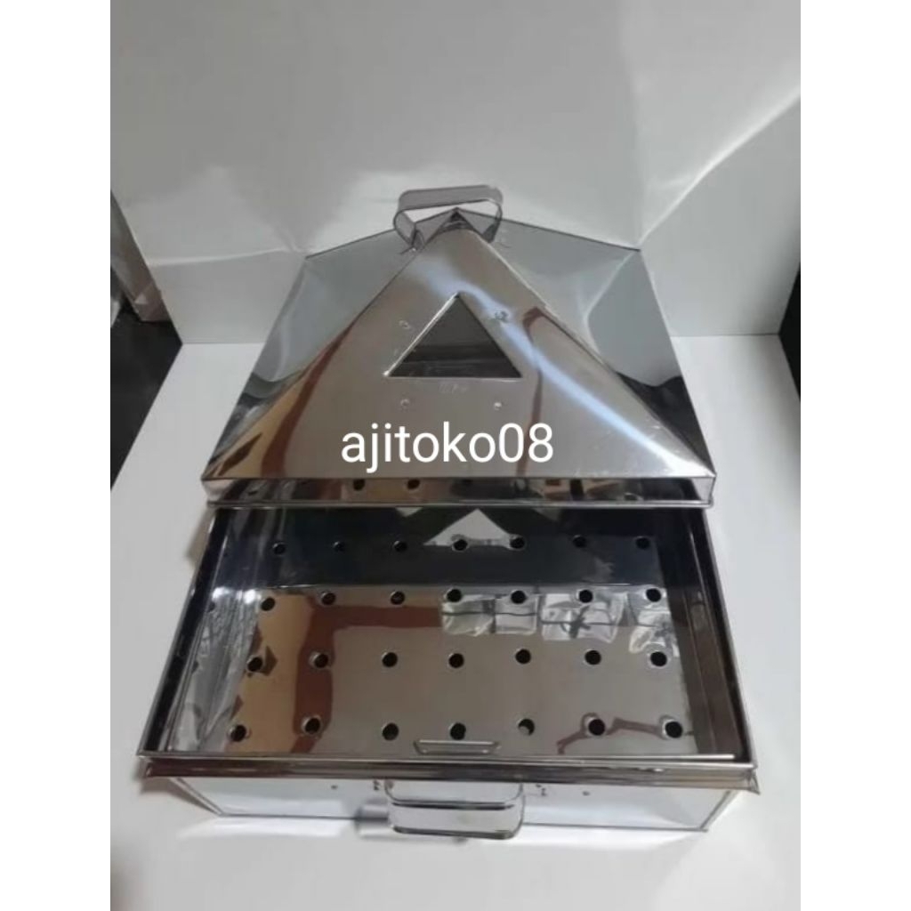 klakat kukusan  kue/dimsum 1 susun bahan stainless ukuran 40cm×40cm / dandang kukusan