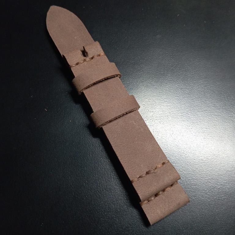 strap jam kulit asli seiko 5 klasik matte brown 19mm