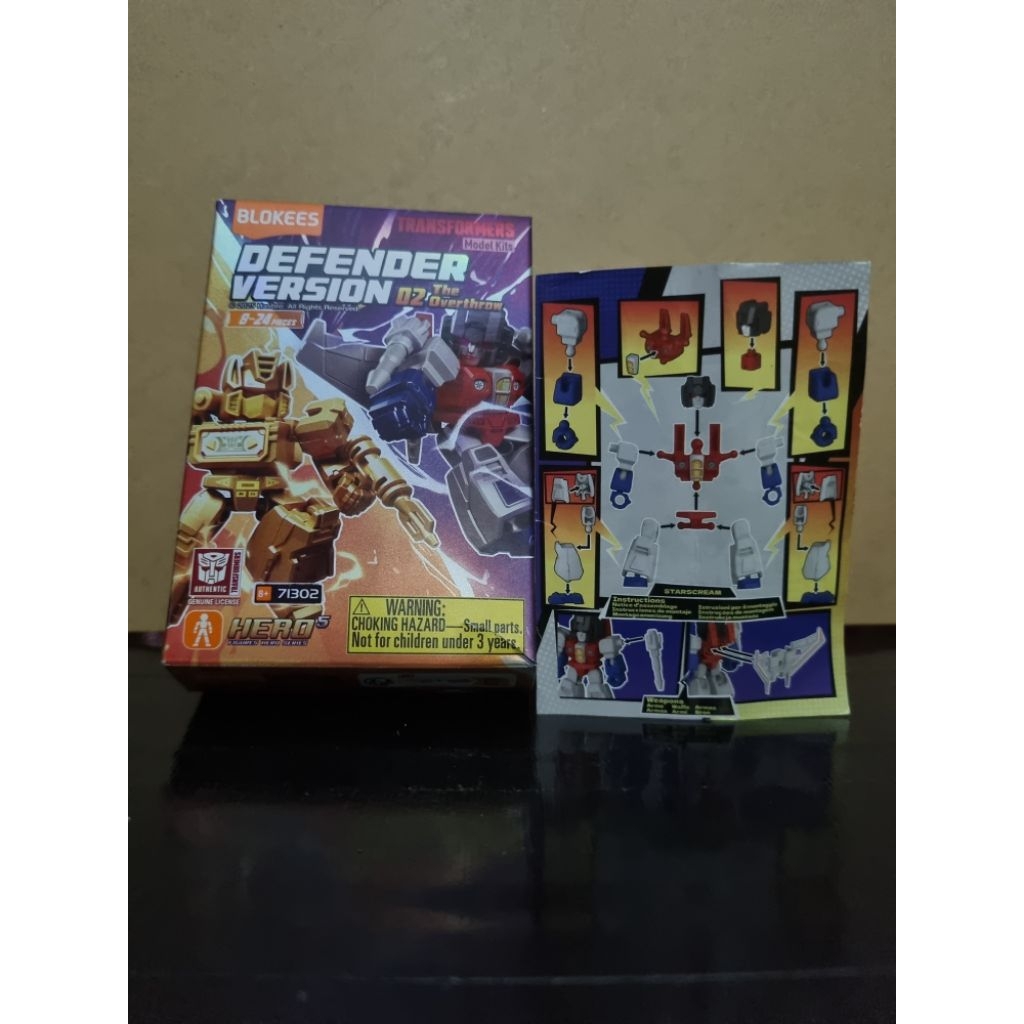 Starscream + Card (OFC) Blokees Transfomers Galaxy Defender Vol 2