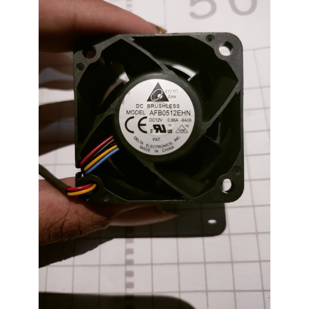 Kipas fan DC high spedd 12volt 0.88a delta 5x5cm berkualitas oke