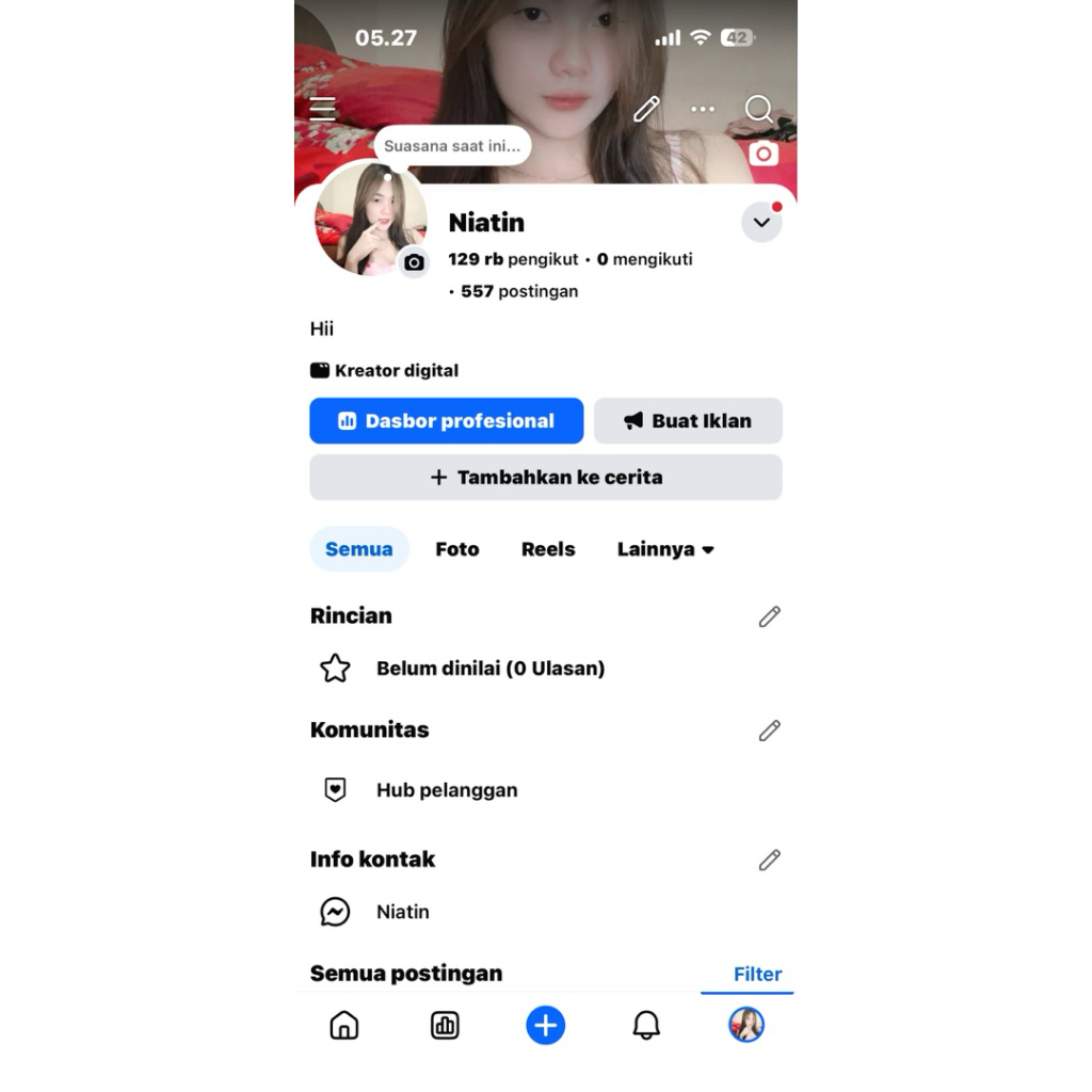 Ready kolam fp fanspage monetisasi konten