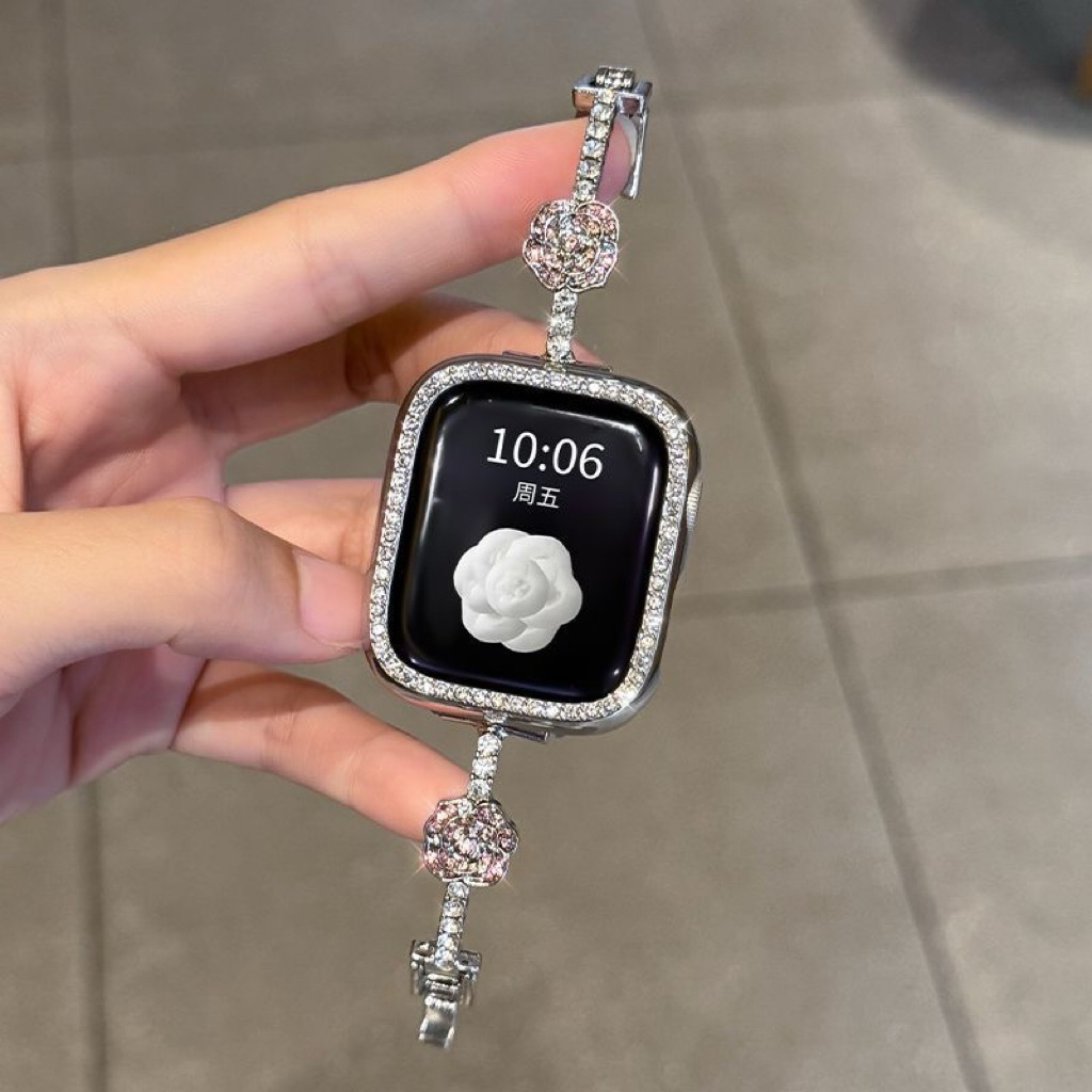 Strap Apple Watch Xiaomi Mi Band 8 Pro 9 Pro 10 Huawei Watch Fit 4 3 Pro 4 18mm 22mm 24mm gelang sty