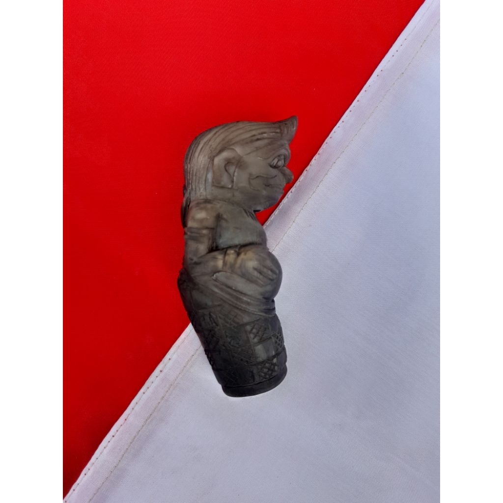 Handle keris Semar ori tanduk hitam [ Gagang keris [ Hulu keris no 171