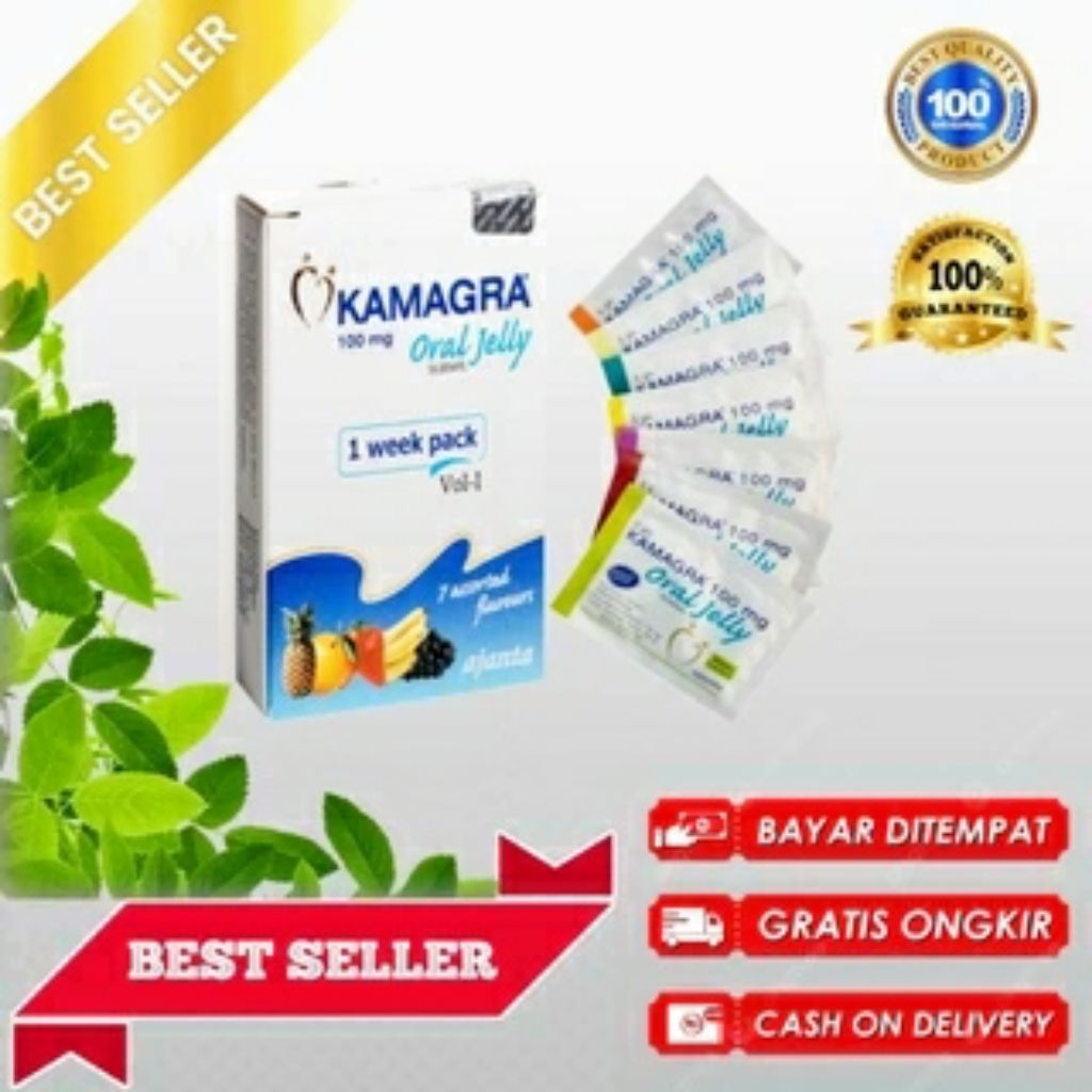 Kamagra Oral Jelly 100mg 7 Sachet - 100% Original, Herbal, Mudah Dikonsumsi