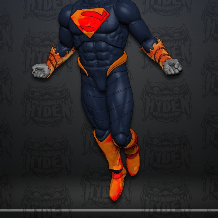 Absolute Superman Armor Kit for kitbash Action Figure Marvel Legends Mefex Shf ADAM Mezco Vtoys Gwto