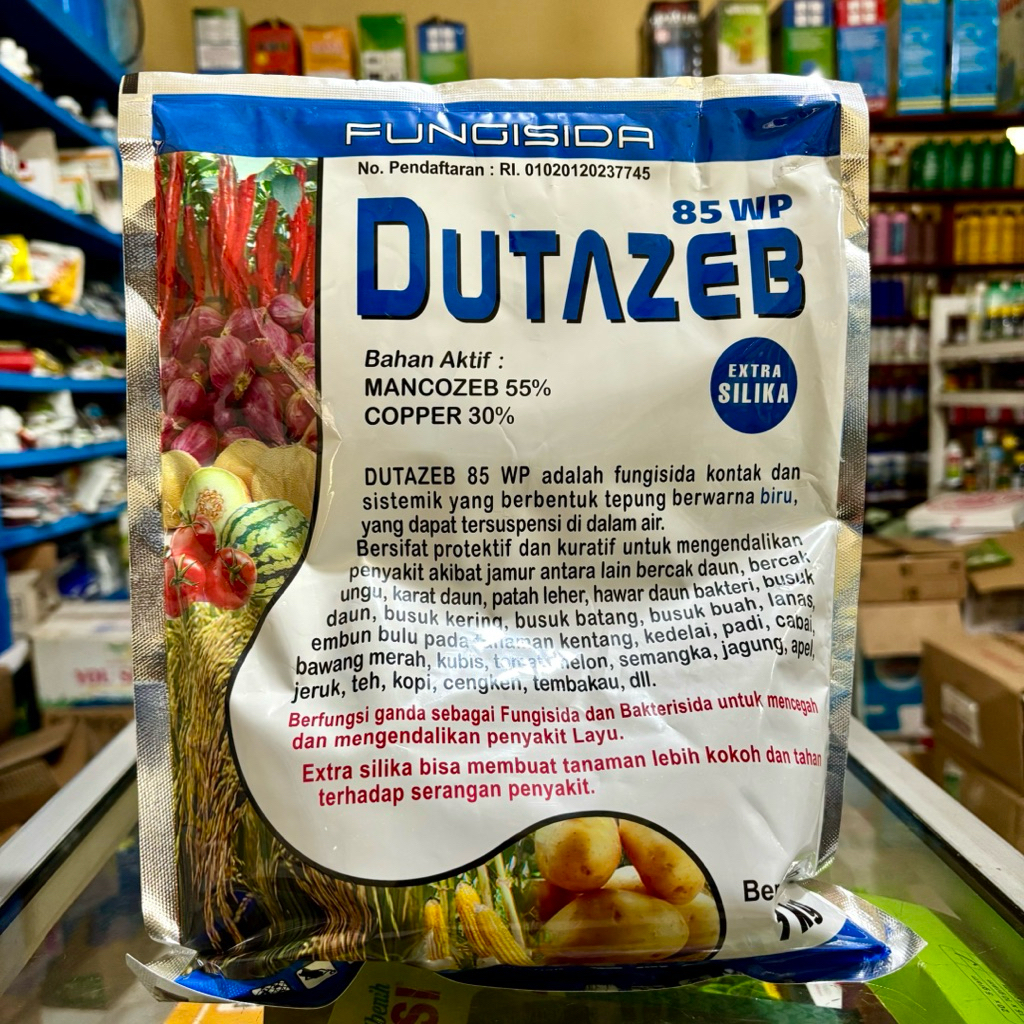 Fungisida Kontak dan Sistemik DUTAZEB 85WP 1 Kg - Fungisida Mancozeb Biru dan Silica