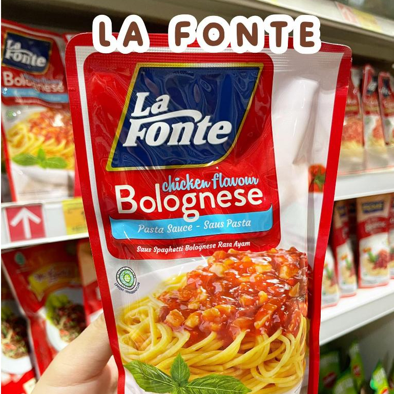 LA FONTE Saus Spageti Rasa Ayam Bolognese - LaFonte Spaghetti Bolognaise Chicken Flavour Sauce - Khe