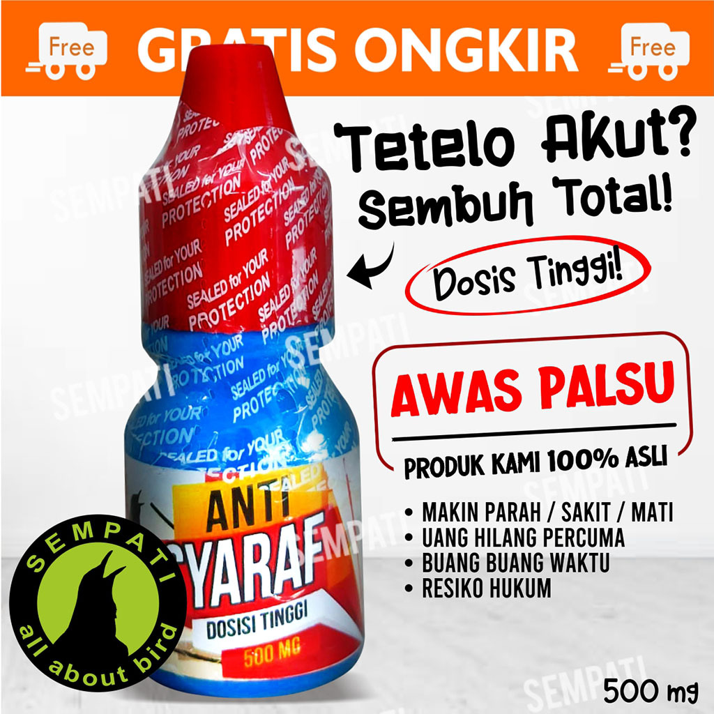 SEMPATI Anti Saraf Dosis Tinggi 500 Mg Bmw Obat Tetelo Atasi Sakit Saraf Kaki Lumpuh Burung Murai Lo