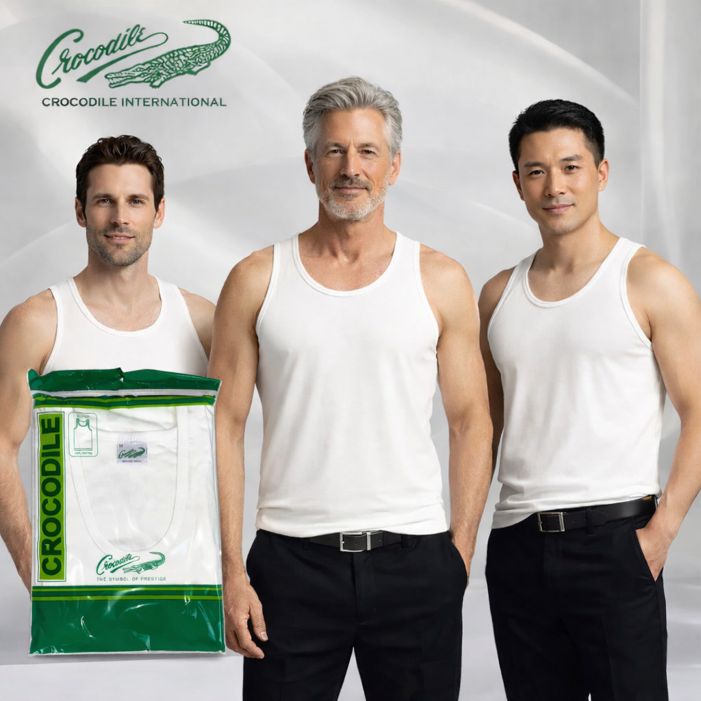 [ 1 Pcs ] Singlet Pria Crocodile 808 | Tanktop Crocodile 808 | Singlet Pria Crocodile | Kaos Dalam P