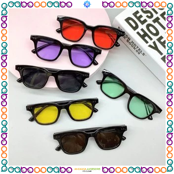 A20 Kacamata Sunglasses Warna Pria Wanita Kotak Bulat Gaya Fashion Korea Viral Trendy Kekinian Kaca 