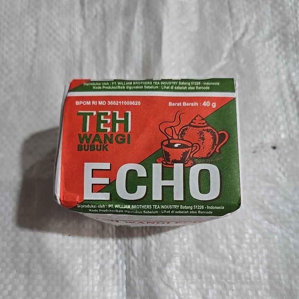 Teh Echo Hijau Wangi bubuk 1 biji 40g ( ECER HIJAU  )