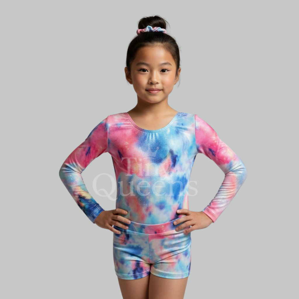 [READY STOCK] Tiny Queens SL-14 Gymnastic Leotard Anak Import/Baju Senam Gymnastic Anak Perempuan Le