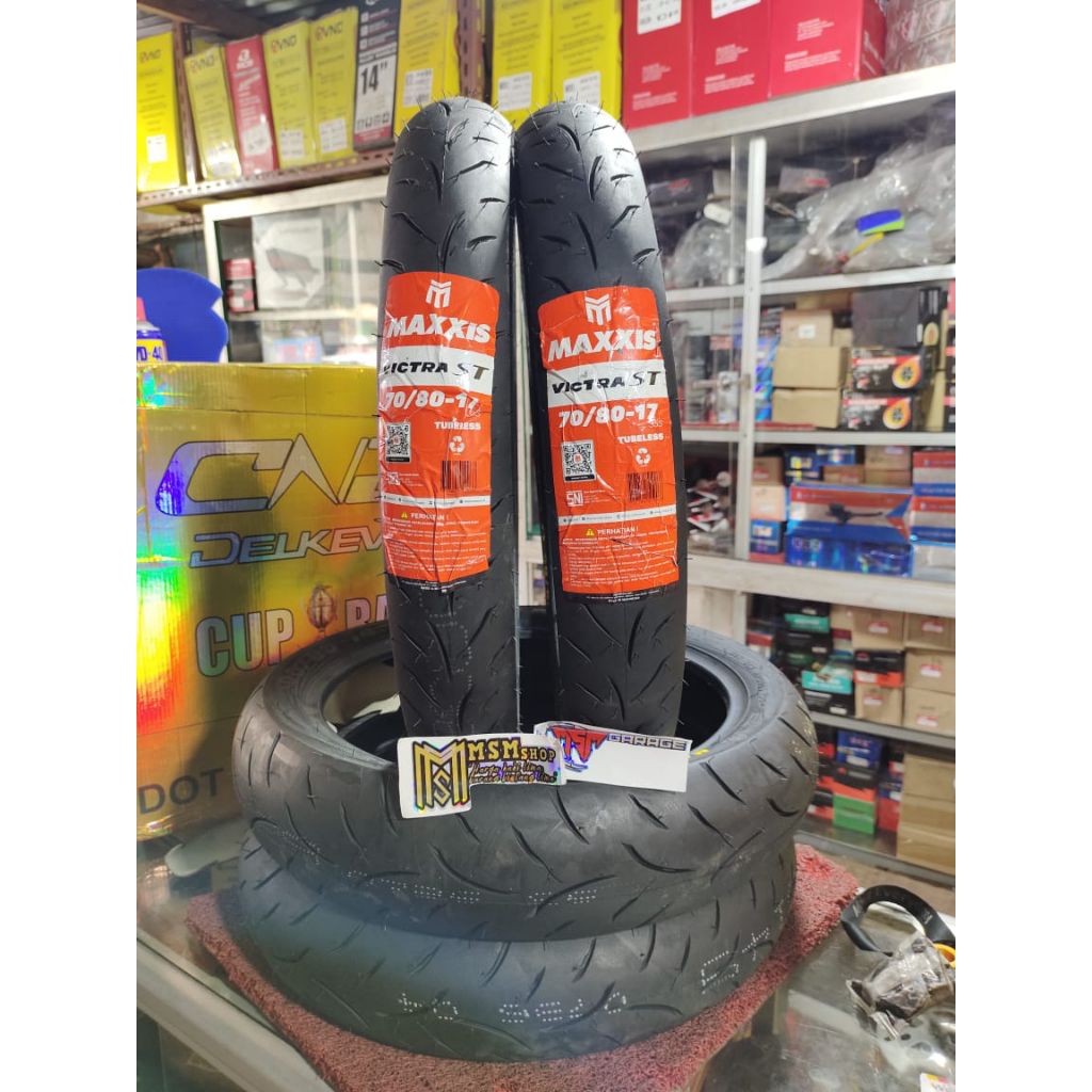 Ban Tubbles Maxxis Victra S98 Ring 17 Ban Motor Depan Belakang Vario 125/150, Beat, Scoopy, Genio, V