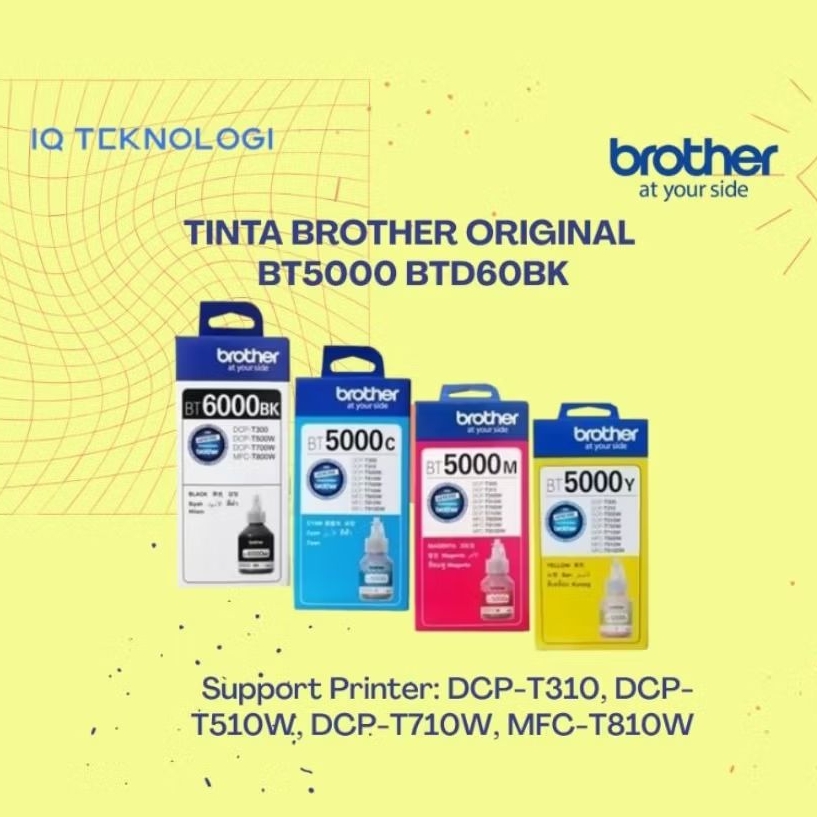 Tinta Brother BT D60 BT5000 FOR DCP-T310, DCP-T510W, DCP-T710, DCP-T81 Original