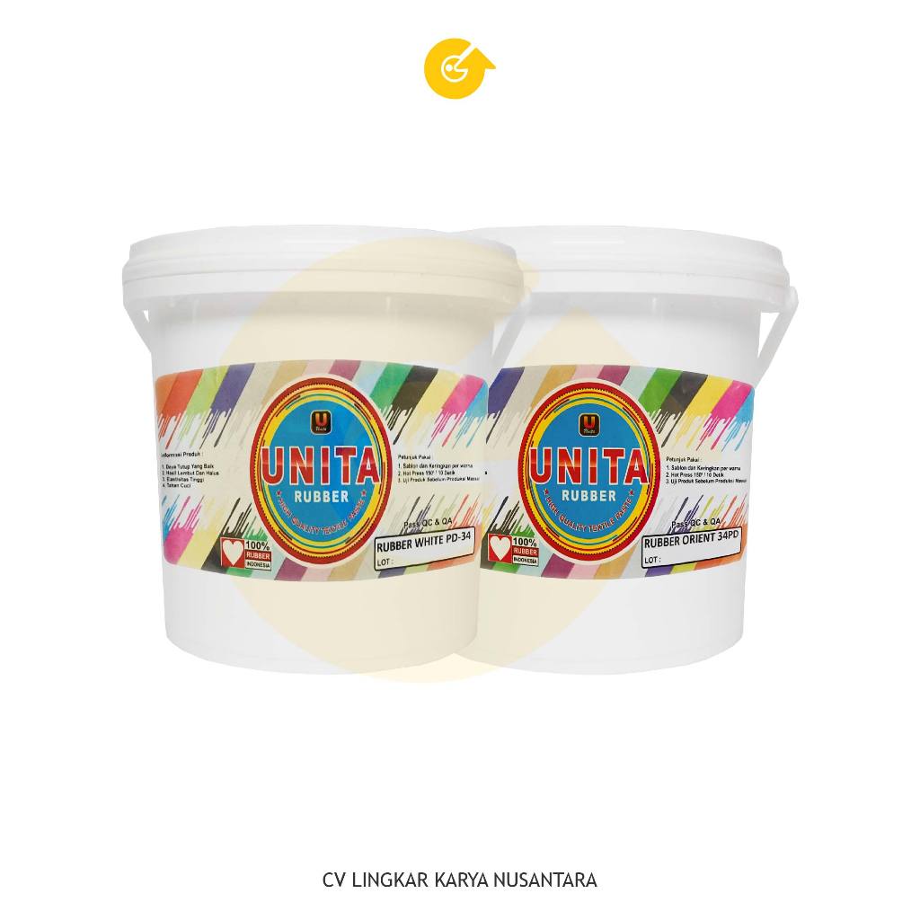 Tinta Sablon Rubber Kemasan 1kg