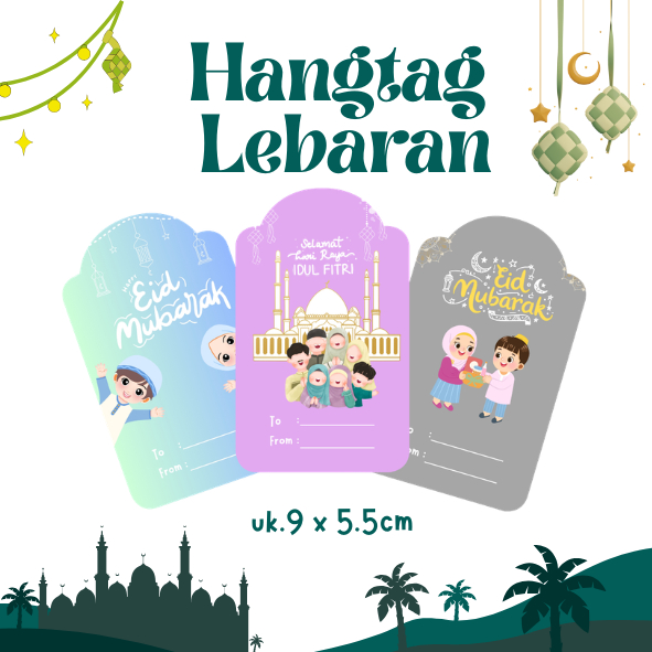 Hangtag lebaran-ucapan lebaran-hang tag custom