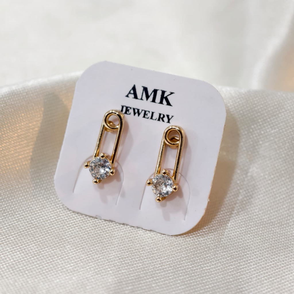 Anting Tusuk Peniti Gold AMK Xuping Lapis Emas Tahan Lama 1701145