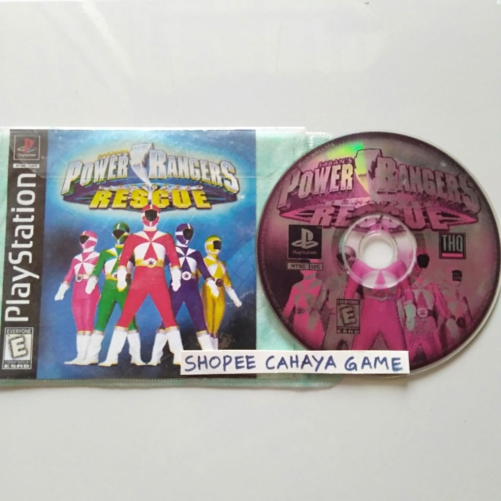 kaset ps kopab power ranger lightspeed resque