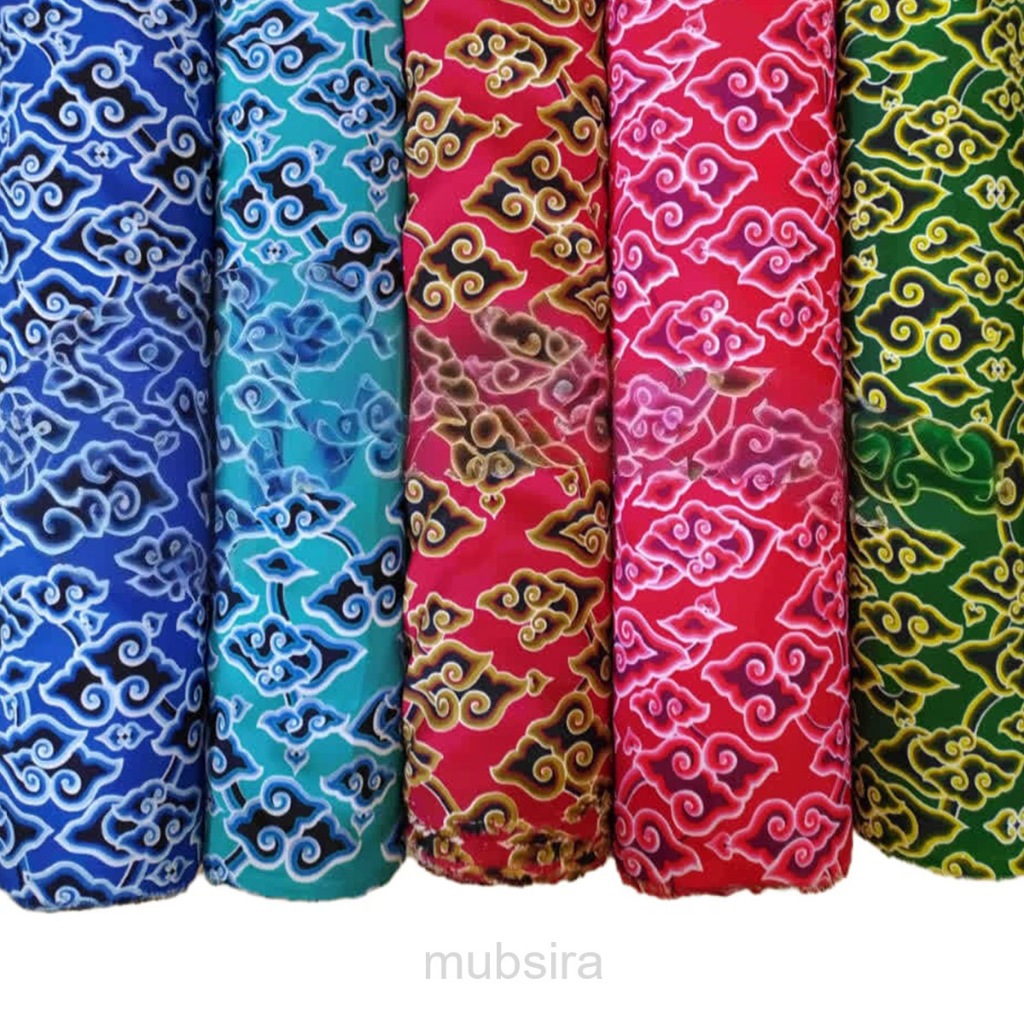 Kain Batik Mega Mendung Cirebon Premium Meteran Seragam Sekolah Sd