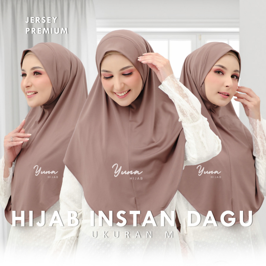 Hijab Dagu Malaysia Premium Jersey Size M I Bergo Dagu I Hijab Syari