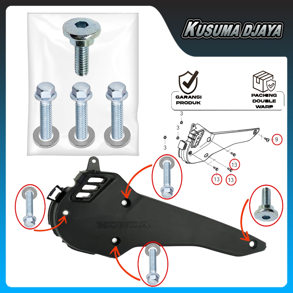 BAUD BAUT COVER TUTUP BLOK BAK CVT SET PCX ADV 160