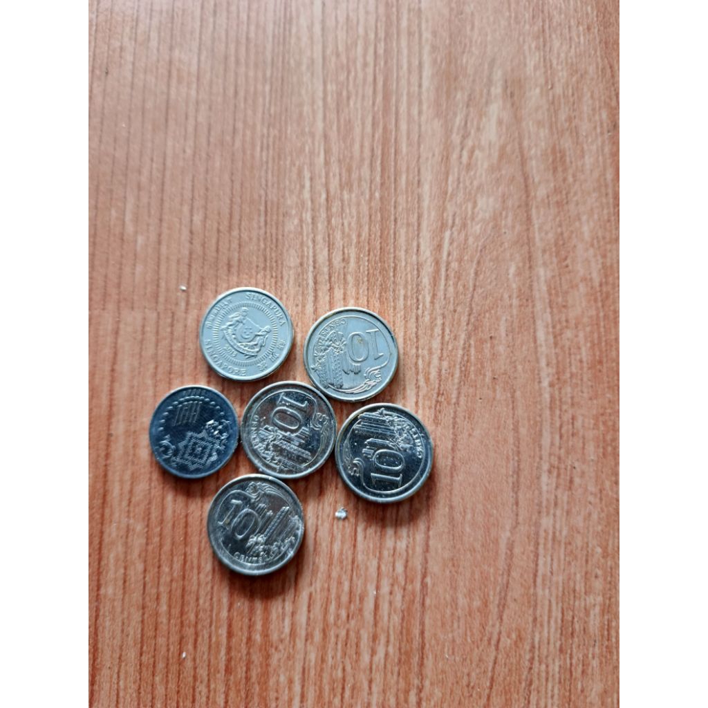 koin 10 singapore antiq pajangan