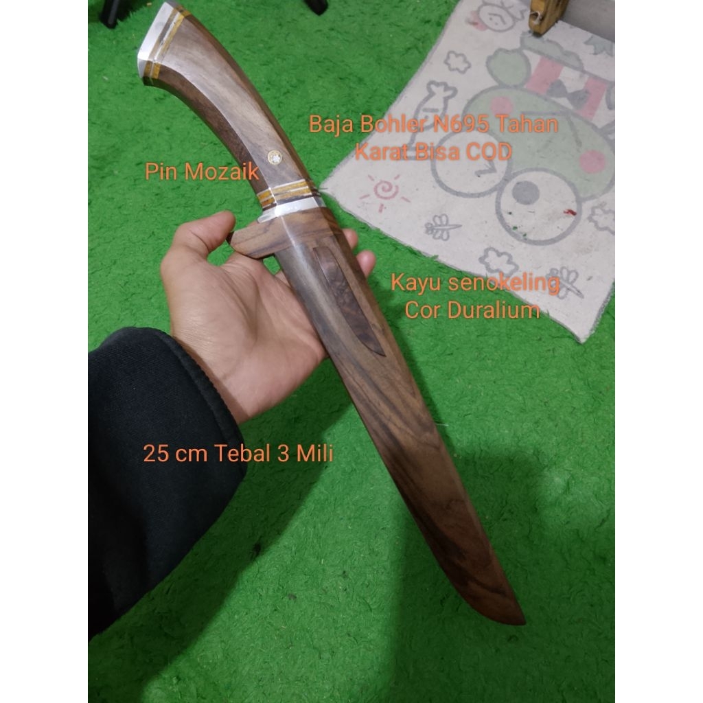 Pisau Baja Bohler N695 Tahan Karat bisa COD