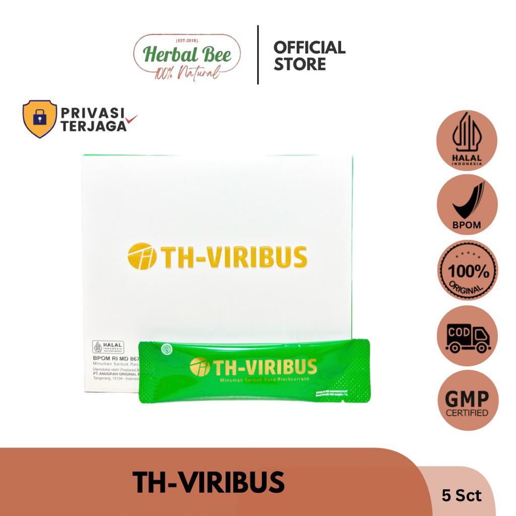 TH VIRIBUS 1 BOX (5 SACHET) 100% ORIGINAL MINUMAN SERBUK RASA BLACKCURRANT
