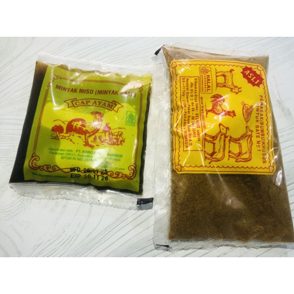 Bumbu SATE PADANG LENGKAP (Bumbu Bubuk + Minyak bumbu sate)
