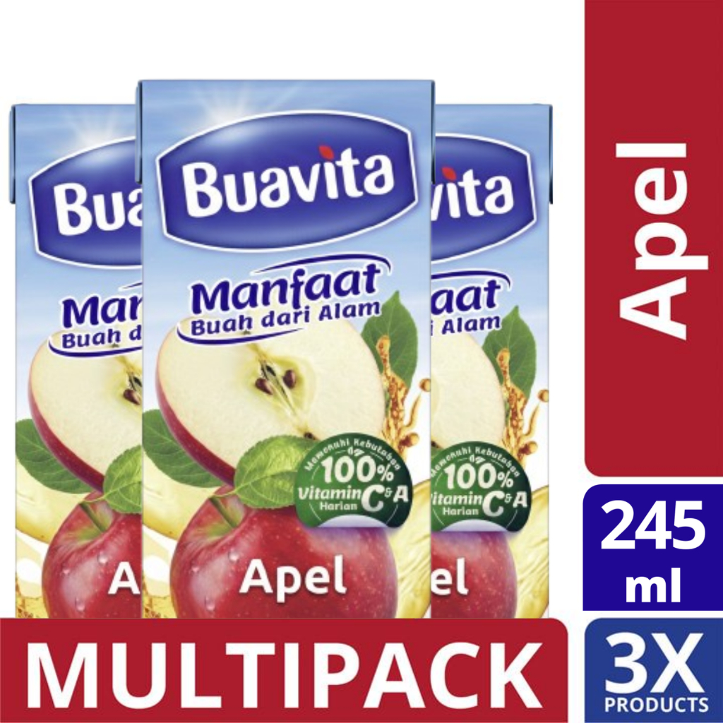 Buavita Juice Apple 245ml x3