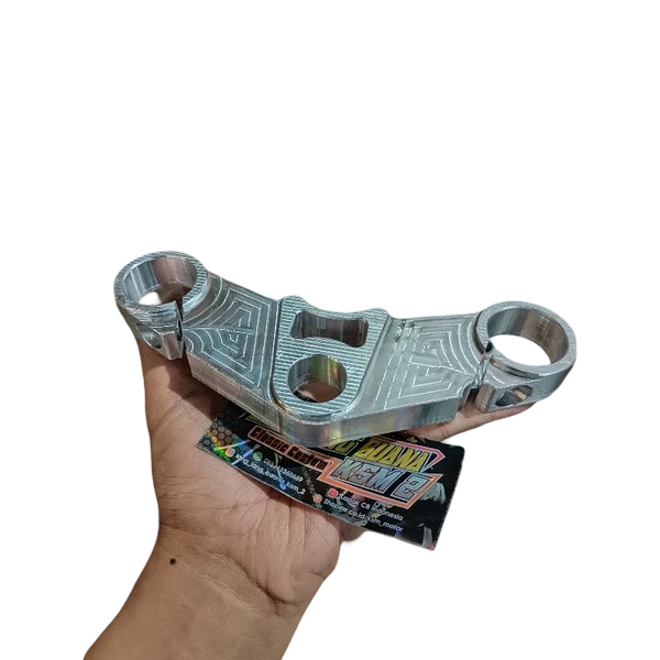 SEGITIGA SHOK DEPAN NINJA RR ORI CNC T6 POLOS /SEGITIGA ATAS SHOK NINJA AS 33  INPORT