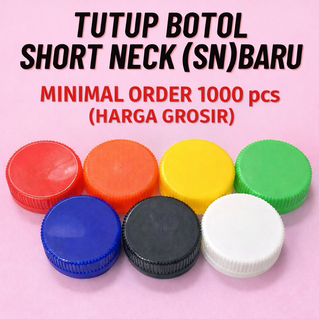 Diskon TUTUP BOTOL PLASTIK SN SHORT NECK ALMOND SEGEL