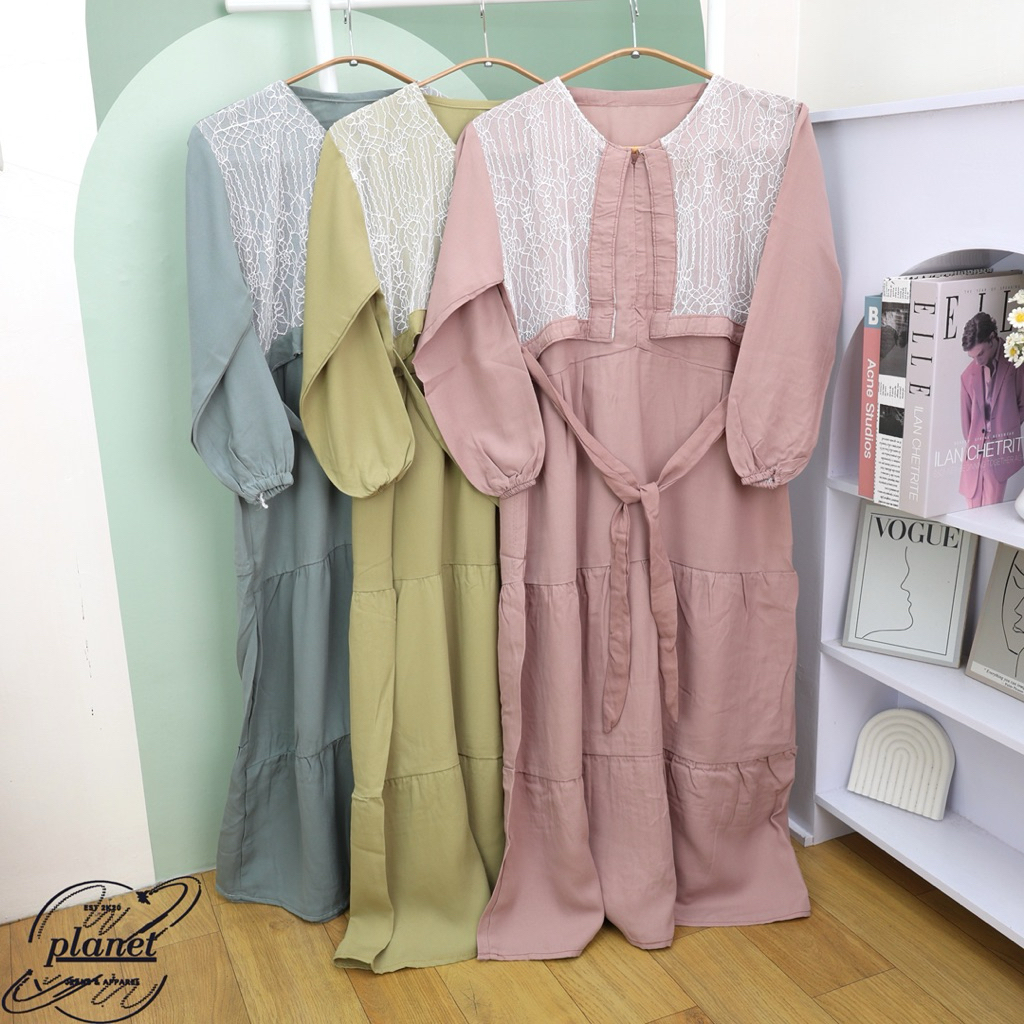 GAMIS ANAK GAMIS ANAK PEREMPUAN TANGGUNG 12 14 15 TAHUN ROMPI GAMIS BROKAT GAMIS LEBARAN MURAH TERBA