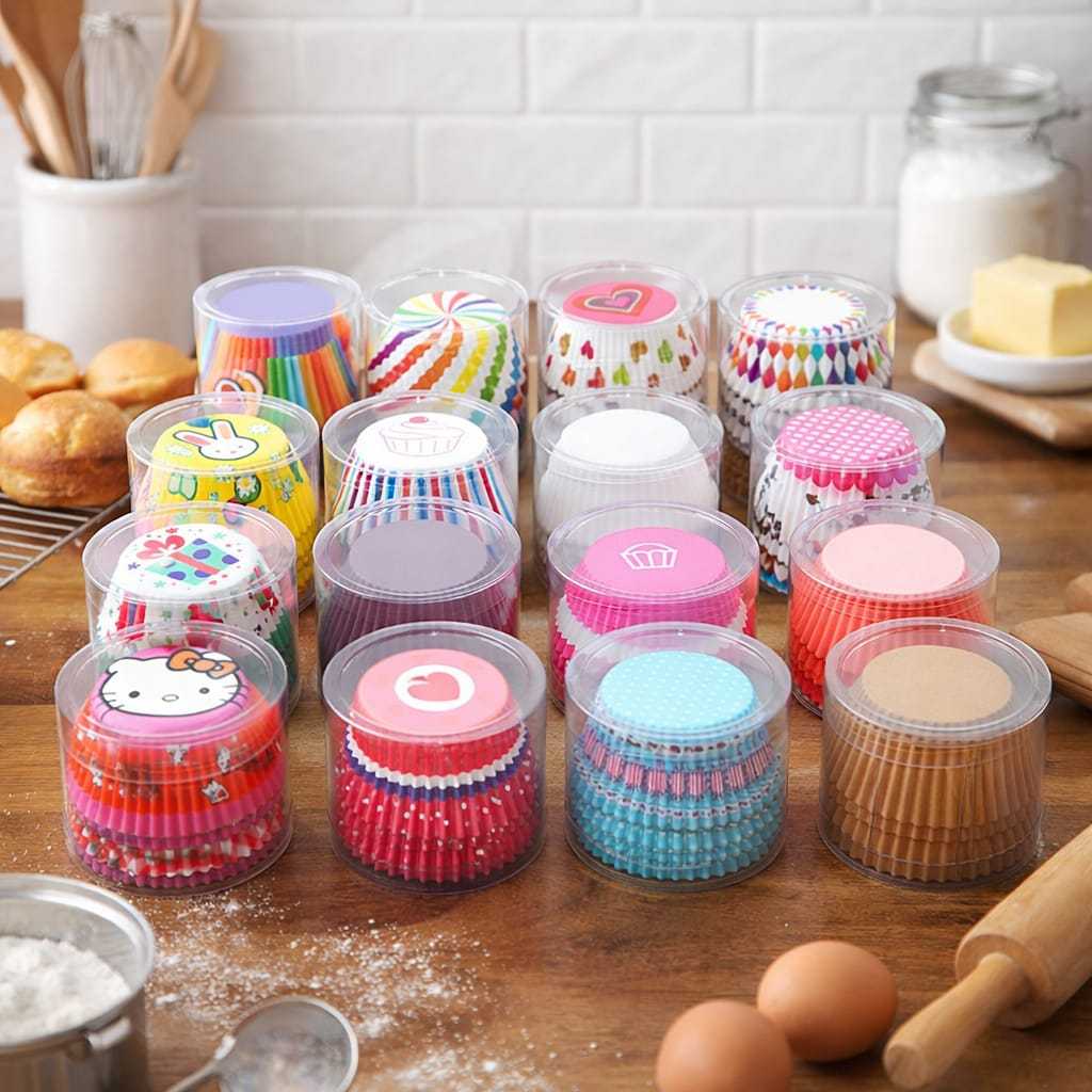 [100 PCS] MINI CUP NASTAR CUP KERTAS KECIL CUP KUE KERING ALAS COOKIES CASES CETAKAN ROTI PAPER CUP