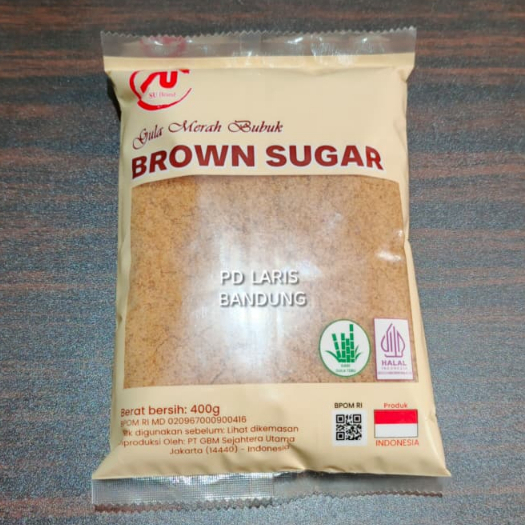 SU BRAND Gula Merah Bubuk / Brown Sugar 400gr - Dari Gula Tebu HALAL
