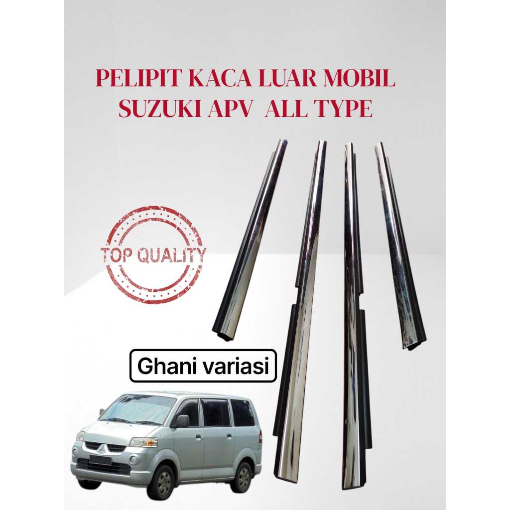 karet pelipit kaca luar water strip kaca mobil suzuki apv all type