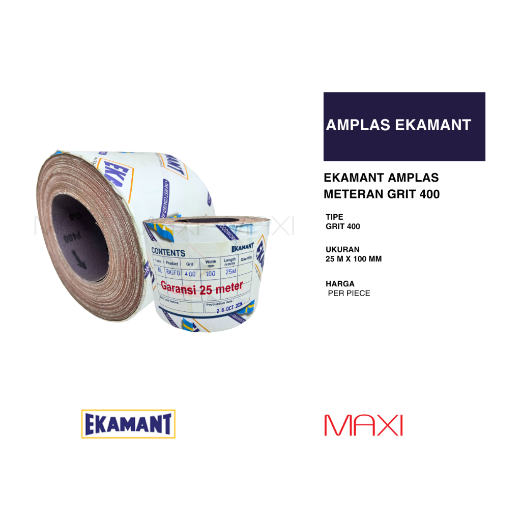 Ekamant Amplas Meteran RKJFO Grit 60 - 800