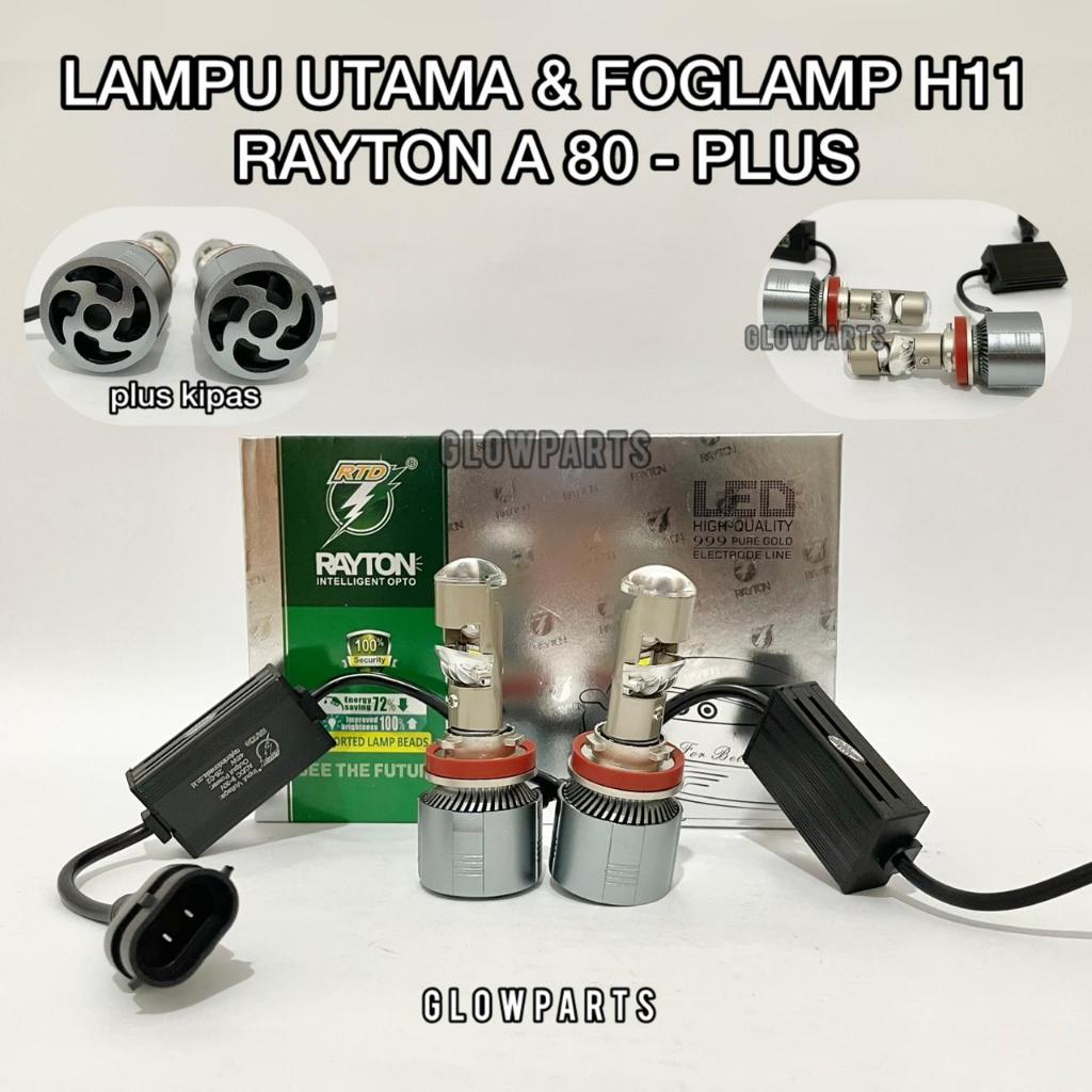 RTD RAYTON A80 PLUS - Socket H11 Lampu Utama & Foglamp
