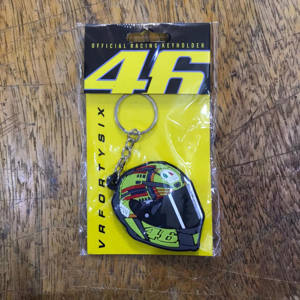 Keychain Rubber AGV Corsa Rossi Soleluna Gantungan Kunci AGV Karet