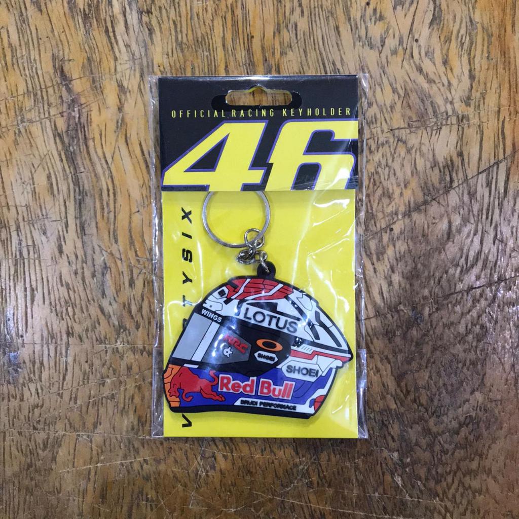 Keychain Rubber 2D Shoei Lotus Redbull Gantungan Kunci Helm Shoei Karet