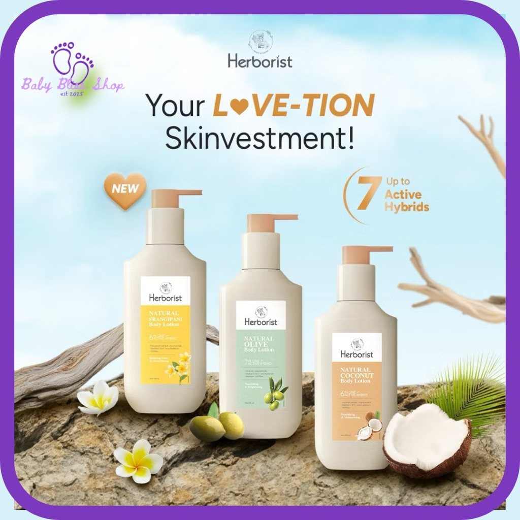 HERBORIST BODY LOTION - 200ML - BODY LOTION BERBAGAI VARIAN - LOTION 200ML