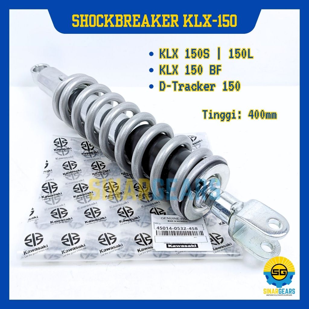 Shock Breaker Belakang Kualitas Original Kawasaki 0532 Shockbreaker KLX 150 D-Tracker 150 Sok Breker